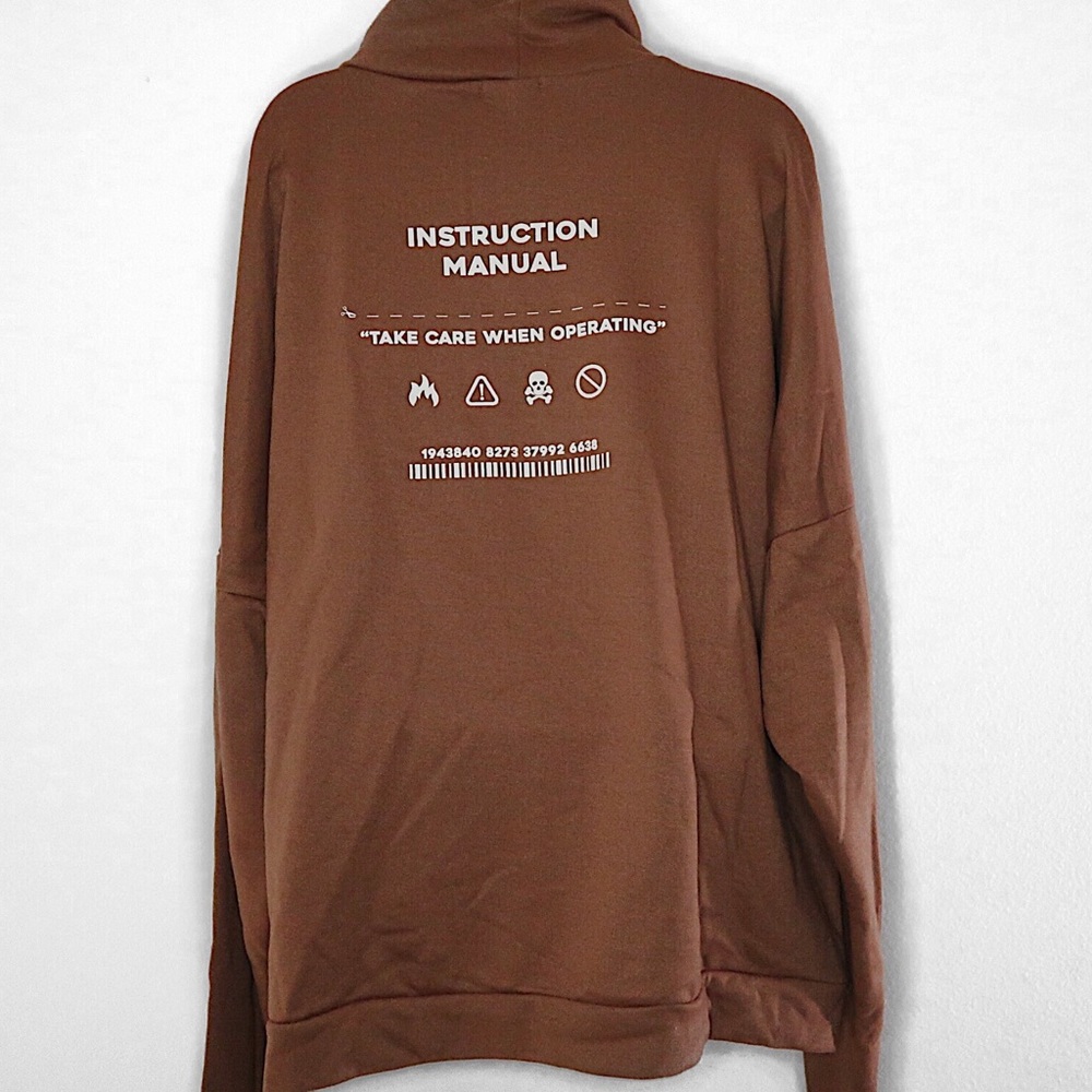 Boohoo | Oversized Funnel Neck Sweatshirt - Picture 3 of 6